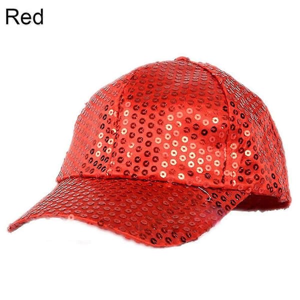Kvinnor Män Glitter Paljetter Baseballkepsar Snapback Hattar Fest Utomhus Justerbar Silver
