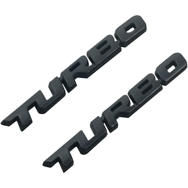 2X 3D Turbo Premium -auton sivulokasuojan takatavaratilan embleemi -seosmerkki -tarrat kaikkiin autoihin, kuorma-autoihin ja maastoautoihin