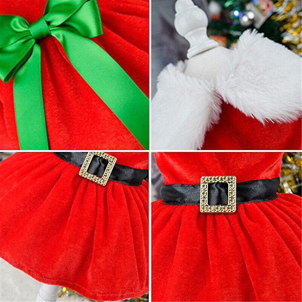 Hund Katt Julfest Jultomten Klänning Kostymer, husdjur Cosplay Klänning Kläder Presenter B M