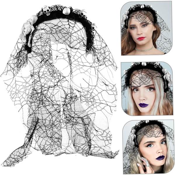 Pelottava Pääpanta Halloween-Pääkoriste Kallo Pääpanta Kallo Pää Pääpanta Halloween-Rekvisiitta Pääpanta Cosplay Halloween-Tarvikkeet Ainutlaatuinen Hiuspanta