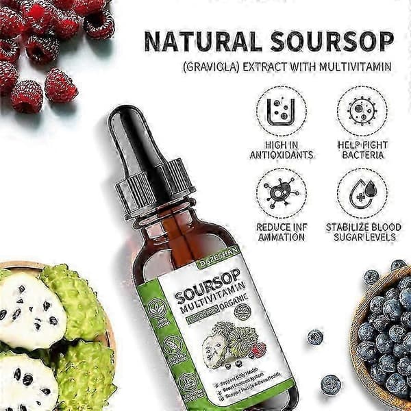 1-5x Udsøgt soursop forbedrer immuniteten, velegnet til mænd og kvinder 5PCS