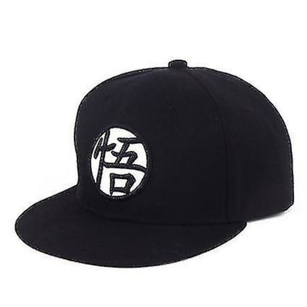 Anime Dragonball Säädettävä Hiphop Snapback Cap -hattu Black