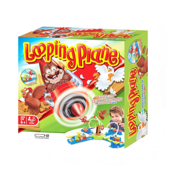 Looping Plane 2-4 lekespill for barn, morsomt 3d-spill, festspill for barnebursdager, morsomt fest- og familiespill, for barn og voksne, 2- 4 pla A