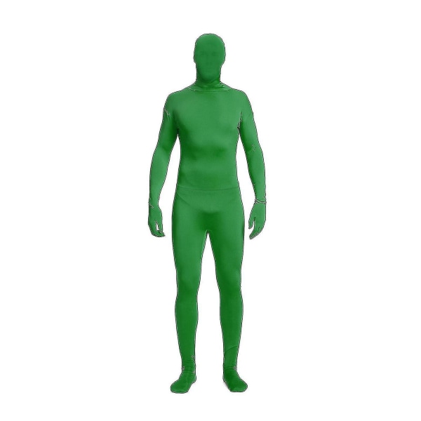 Täysi Bodysuit Unisex Spandex Stretch Adult Costume Zentai Disappearing Man Body Suit Hk Green 170CM