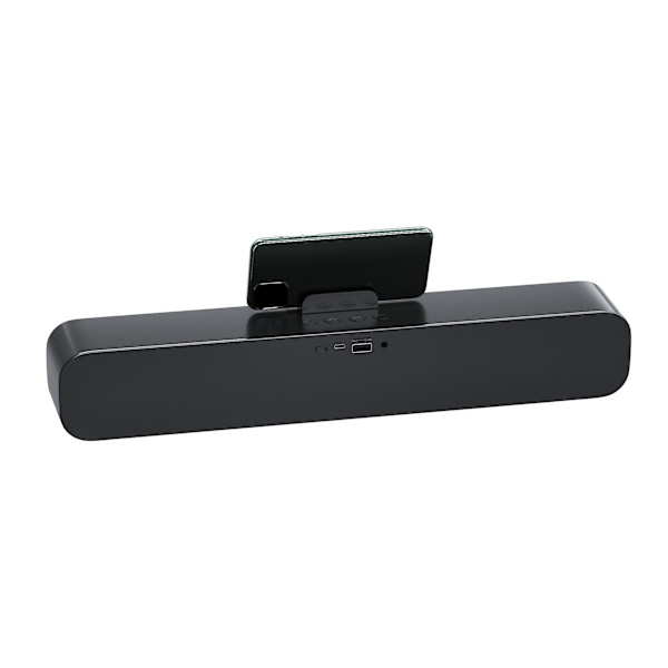 Rgb-högtalare Bluetooth Sound Bar Trådlös USB Aux Wired Hifi Stereo Lämplig för Monitor PC Mobiltelefon black