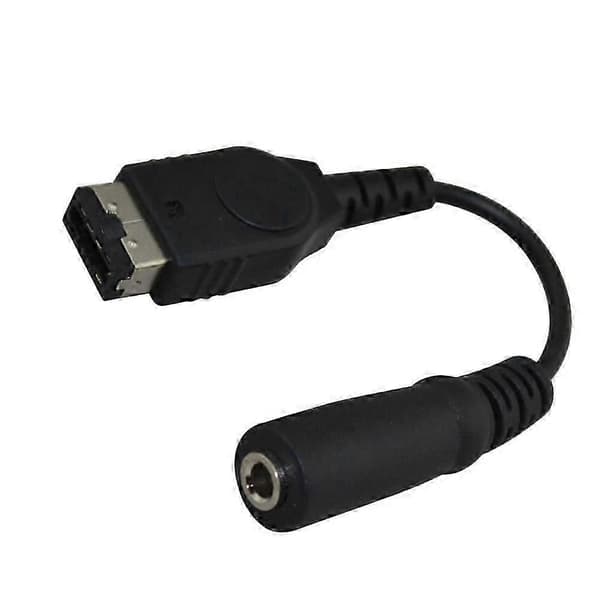 3,5 mm hovedtelefonadapterkabelkonverter til Gameboy Advance SP GBA Svart