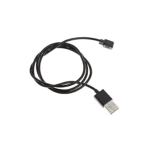Opladerkabel til Smartwatch Universal USB Magnetisk Opladerkabel Svart