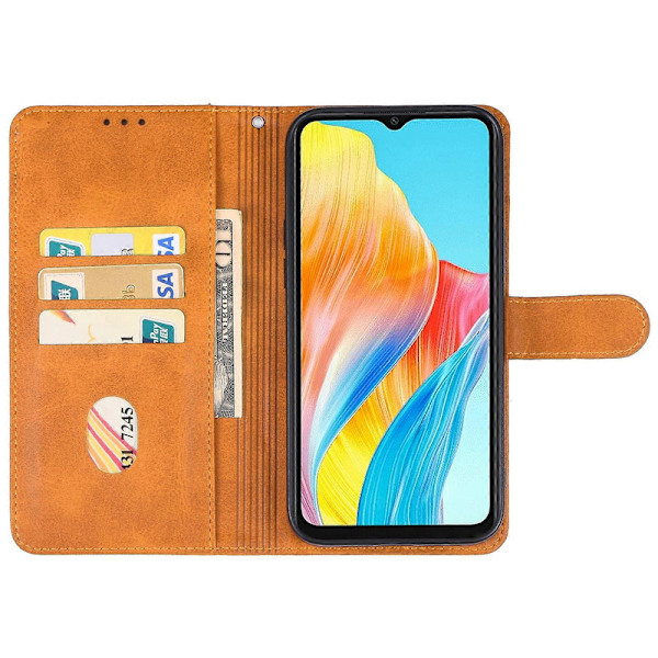 Läderfodral för OPPO A38 Brown