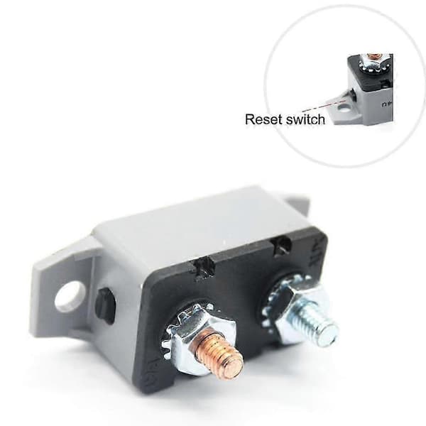 12V-24V Bil Manuell Återställningsbrytare Inline Design 40A