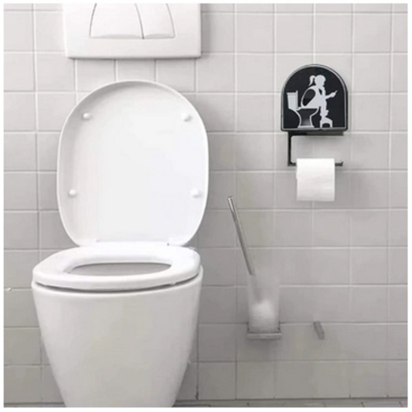 Toalett Timeglass Fem-minutters toalettform Timer Stress Relief T xixl black 150