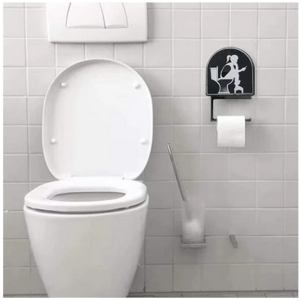 Toilet Timeglas Fem-Minute Toilet Shape Timer Stress Relief T xixl black 150
