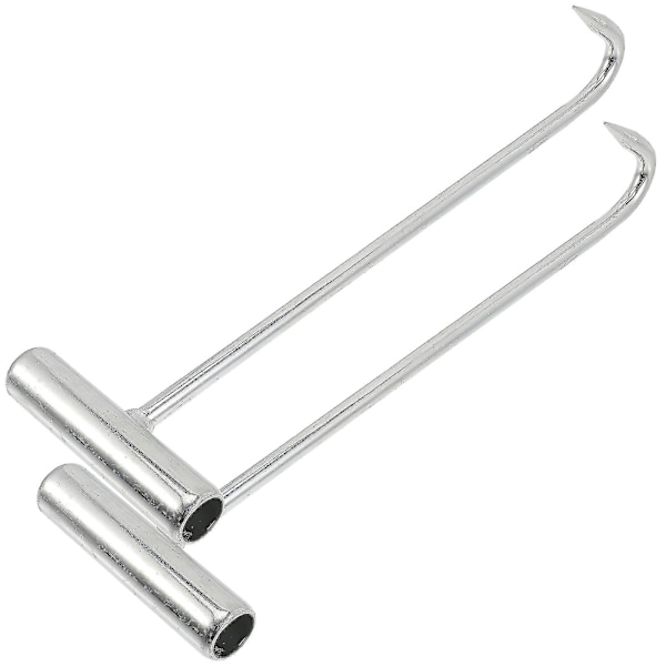2 st Xtool Brunnsluckor Lyftkrokar Lyftkrok Dörrlyftkrok Brunnslock Lyftkrok Avloppstäck Lyftkrokar Avloppslucka Krok