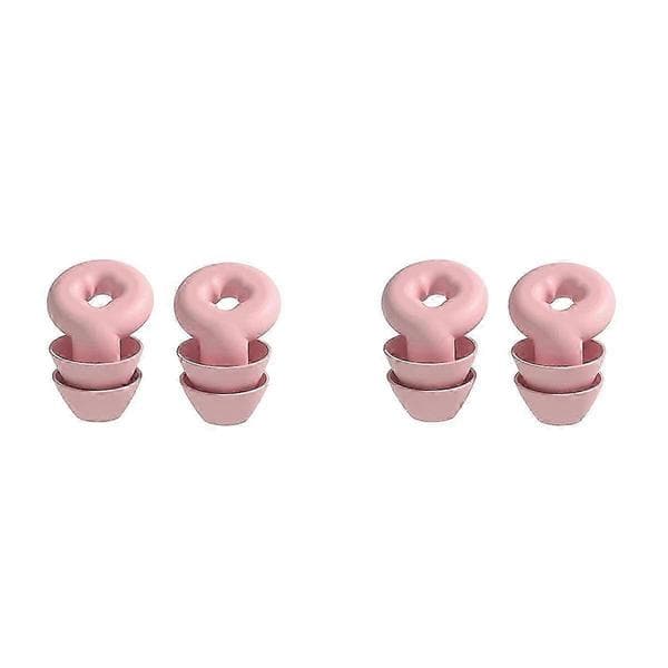 Bløde ørepropper til støjreduktion Vandtæt silikone øreprop Pink