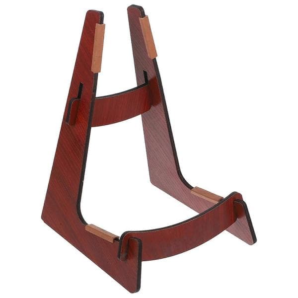 Gitarstativ, justerbart og solid feste for enkel tilgang Brown 25.00X17.30X16.00CM