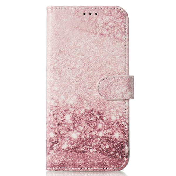 För Samsung Galaxy A35 Läderfodral Case printed Folio Cover Marmor Pink gold Style B Samsung Galaxy A35 5G