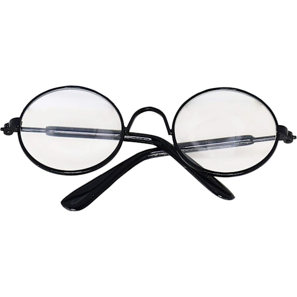 Lemmikin aurinkolasit, klassiset retro-pyöreät metalliset prinssi-aurinkolasit, hauskat söpöt pentu-kissaopettaja-poikamies-cosplay-lasit, lemmikkieläinten valokuvausrekvisiitta Transparent