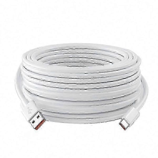 Ekstra Langt USB til Type C Kabel 2M 3M 5M 8M 10M 12M 14M til Redmi Telefoner VR Kameraudstyr White 2m