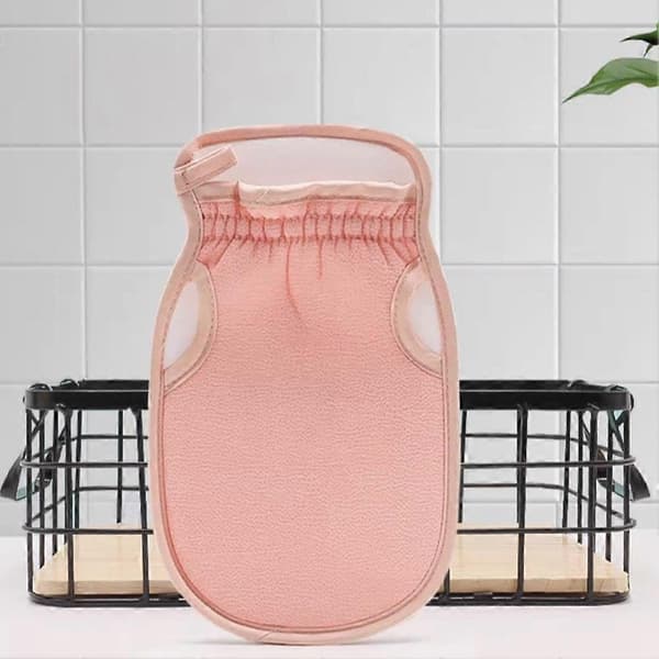 Badehåndklæde - Nylonnet, Eksfolierende, Blødt, Pink/Lilla gray