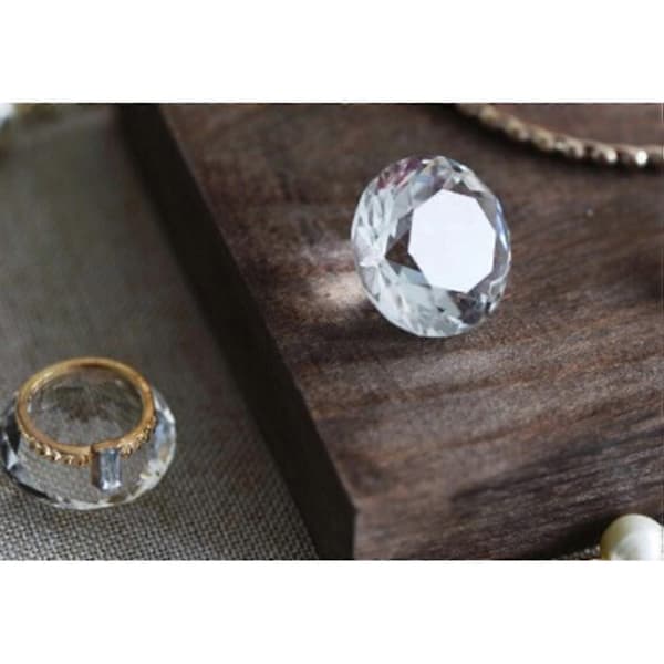 Diamantdekorasjoner til bryllup 2,5 cm kunstig diamantbordstrø