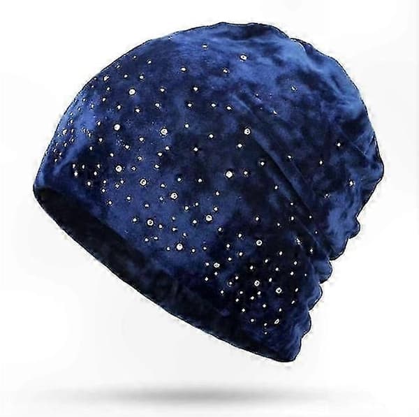 Mode Dam Mössa Höst Vinter Hatt, Dam Sammet Mössa Black