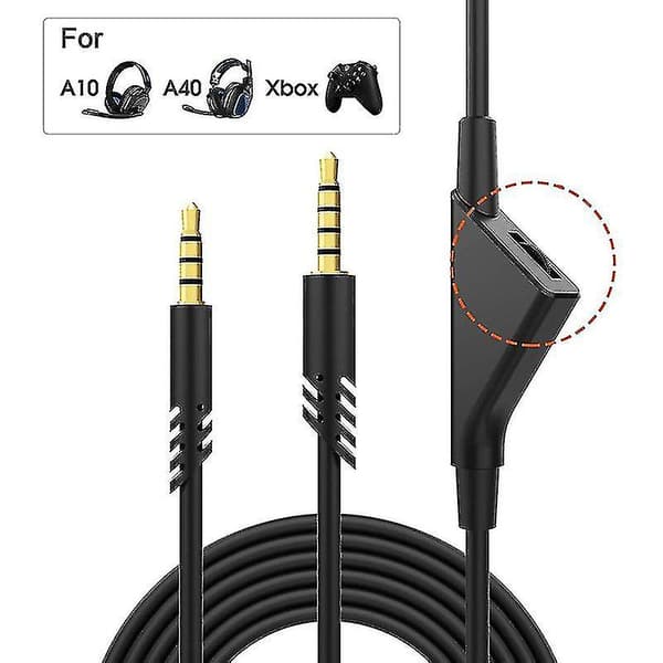 Erstatningskabel for Astro A10 A40 A30 G233 Gaming Headset Kabel Hfmqv