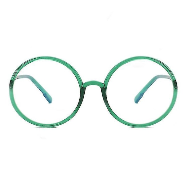Blått ljusblockerande glasögonbågar för män och kvinnor Gröna runda glasögon