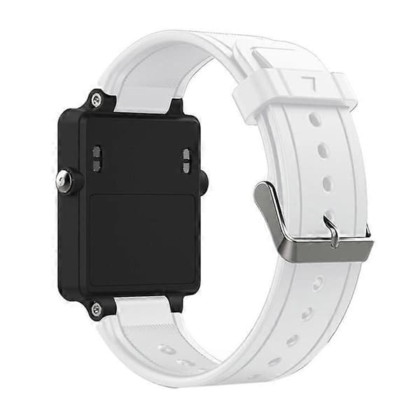 Erstatningsrem i silikon til smartklokke for Garmin Vivoactive Acetate - Hvit Multicolor White