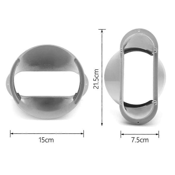 13/15 cm Dia Bærbar Aircondition Krop Udstødningskanal Interface Rørforbindelse 150mm