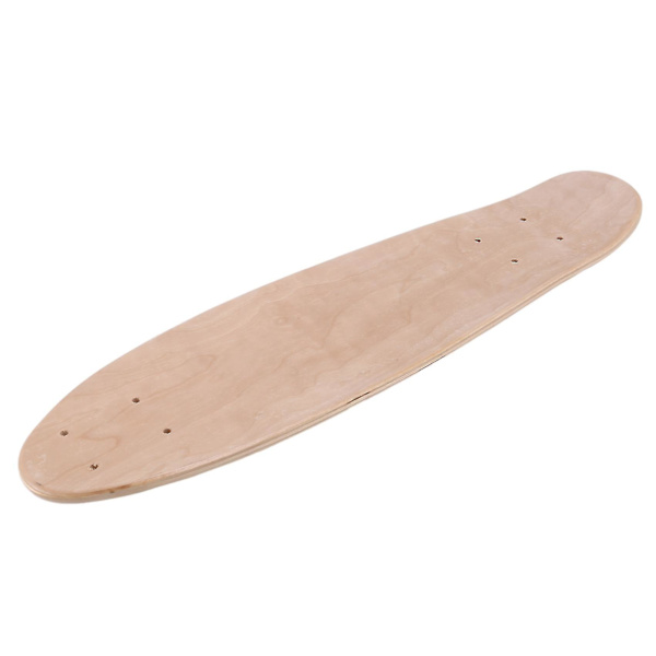 22 tommer Blank Skateboard Deck Natural 55,5x15cm Maple Banana Sliding Cruising Skating Single Rocker (haoyi Wood color