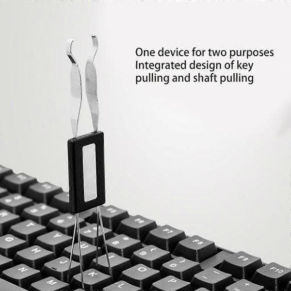 Keycap Puller Universal Keyboard til Key Cap Puller til Mekanisk Tastatur Keycaps Nøglefjerner Reparation 2 I 1 Brug Sort Svart