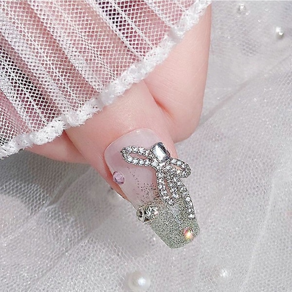 3D Nagelkonst Dekorationer Nagelkonst Berlocker Rosetter Nagelkonst Strass Nagel Pärlor 3246