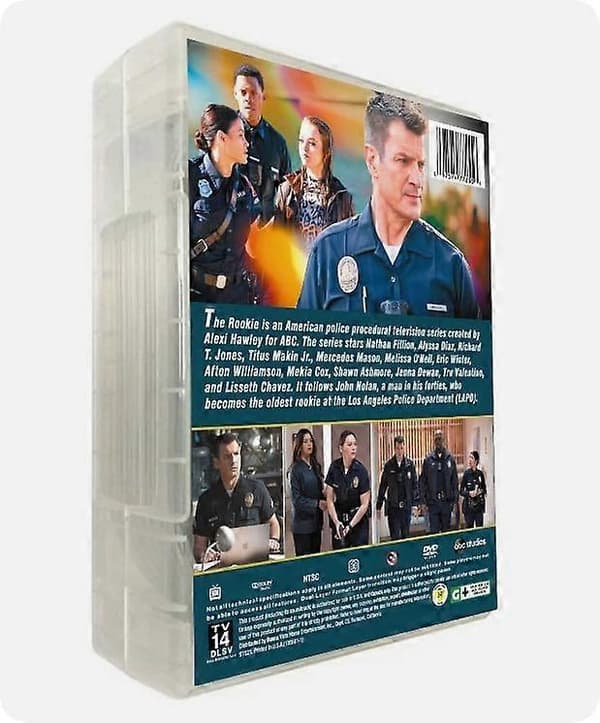 [LCS]The Rookie: Hele serien, sæson 1-7 (DVD, 25-disk sæt) engelsk version