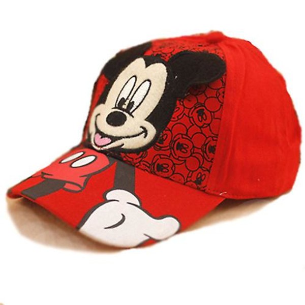 Barn Flicka Pojke Musse Pigg Baseball Cap Hatt Red Mickey