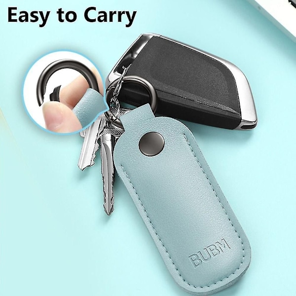 Läder U Disk Fodral Nyckelring Hållare USB Flash Drive Förvaringsväska Pendrive Skyddande Omslag Minnessticka Fodral Black