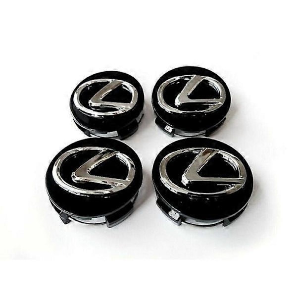 LX03 - 62MM 4-pack Navkapslar Lexus Silver one size