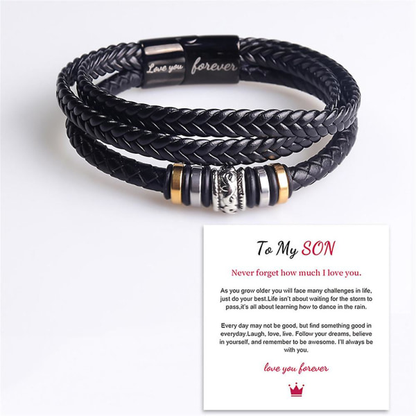 Flätat konstläderarmband Rep Justerbart Armband Armband Gåva