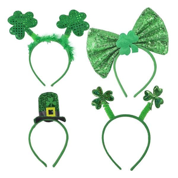 Shamrock Head Bopper Festlig irsk hatt hårtilbehør til St. Patrick's Day C5