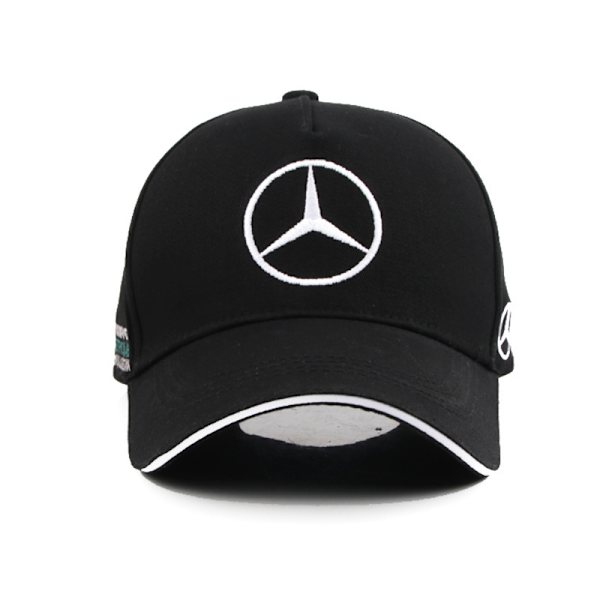 Sort Baseballkasket Stor Hat Motorcykelkasket[YD]