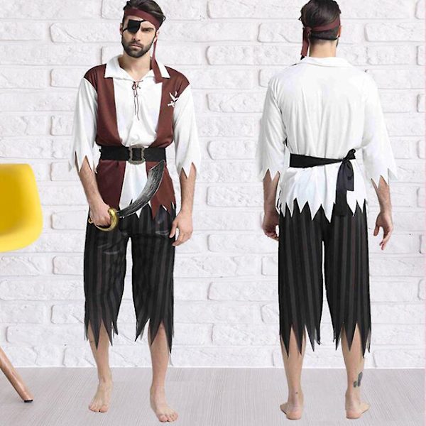 Halloween-kostymer Fashion Piratdräkter för vuxna Festivalfest Scenframträdande Kläder Piratkläder Cosplaydräkt C High End Pirate