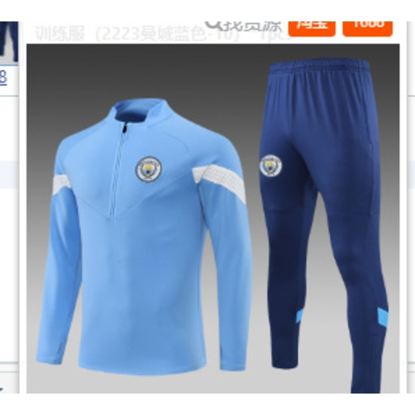 Paris, Atletico Madrid, Inter Milan, Liverpool, Marseille Brasilien Långärmad Tröja, Träningsdräkt för Vuxna och Barn, Fotbollströja Set 35 10