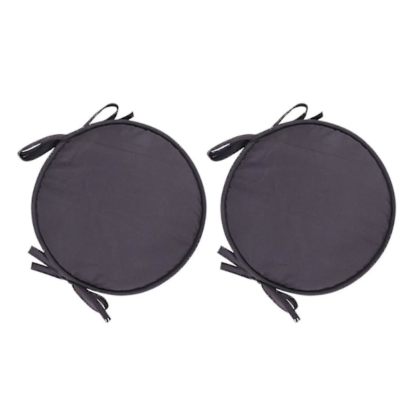 Puter Uteplass Hjem Innendørs/utendørs Stolputer Ro Sete Fortykket Spisestue Stol Pute Ro krakk Dark Grey 2pcs