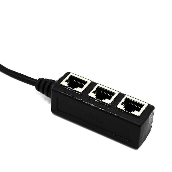 Splitter Ethernet Rj45 Kabeladapter 1 Hann Til 2/3 Hunn Port Lan Nettverkskontakt Ledning Ethernet Rj45 Kabeladapter