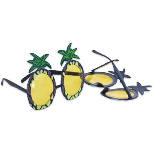 1 stk. Ananas Solbriller, Hawaiianske Maske Solbriller til Hawaiiansk Strandfest Udklædningstilbehør