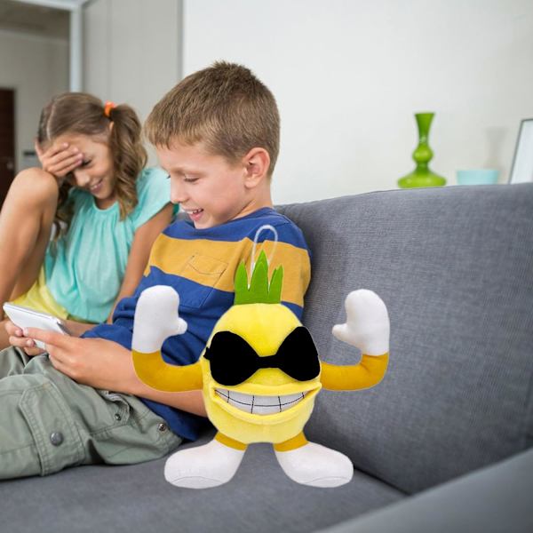 Torni Ananas pehmolelu korkea pehmo Pizza Tower pehmoeläinkokoelma hahmo söpö pehmeä lelu pehmeä ja söpö pehmolelu