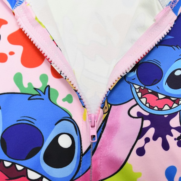 Stitch hettejakke med glidelås for mellomstore og store barn 120