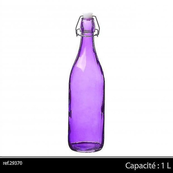 Ny 2023 1ltr glassflaske lilla