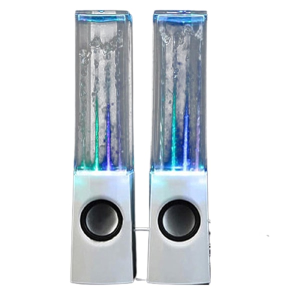 Wireless Dancing Water Speaker Led Light Fountain Speaker Home Party White