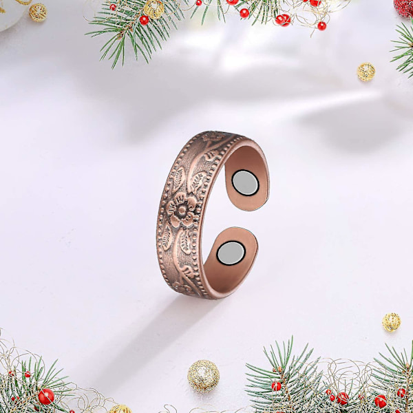 Magnetisk Ring och Armband i Ren Koppar för Ledvärk