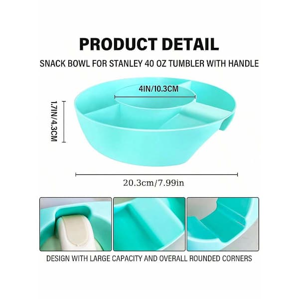 Stanley Cup Divided Fruit and Snack Platter / Fruit Tray (White Color)
