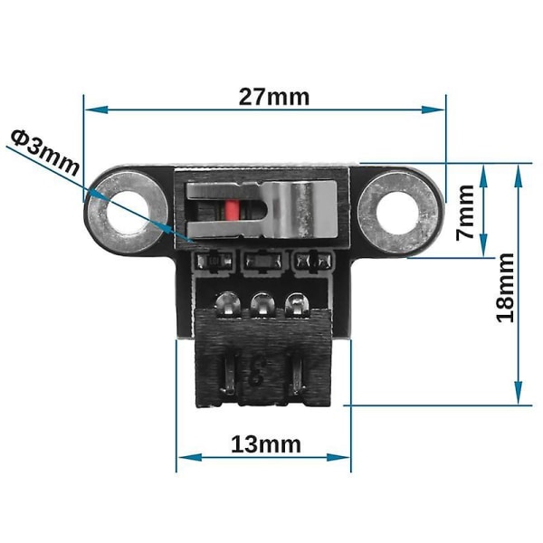 Tillbehörssats för CNC-maskin 3018prove, nödstopp, z-axel verktygsinställning Touch Probe, -switch Blackred